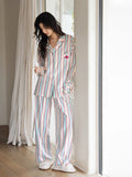 YUENEI Dopamine Striped Modal Soft Pajamas