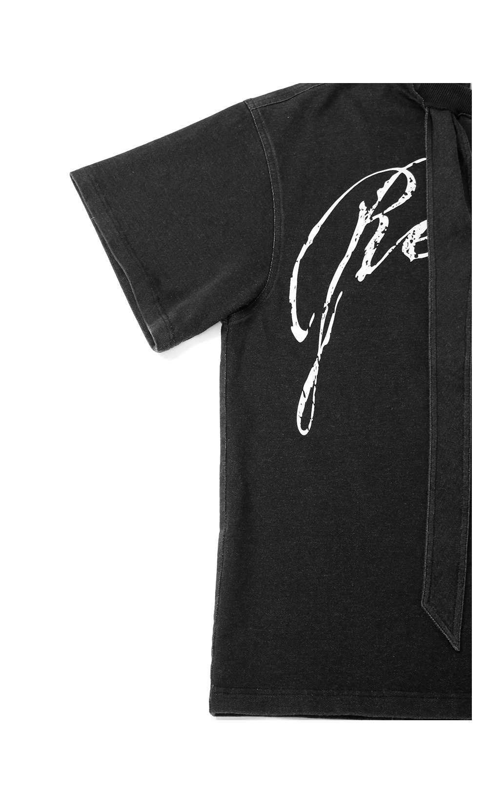RELABEL Removable Hood Round Neck Casual Tee