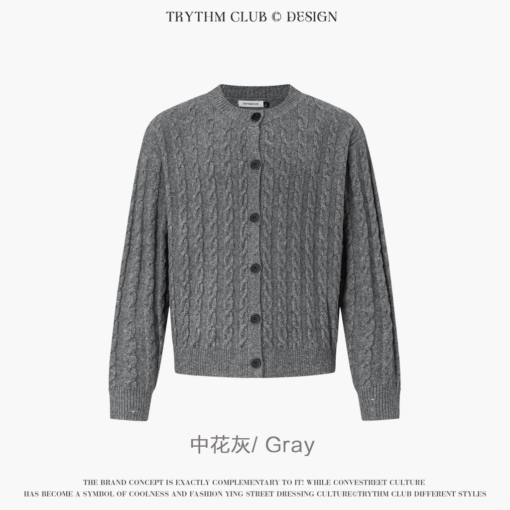 TRYTHMCLUB Vintage Knitted Wool Sweater