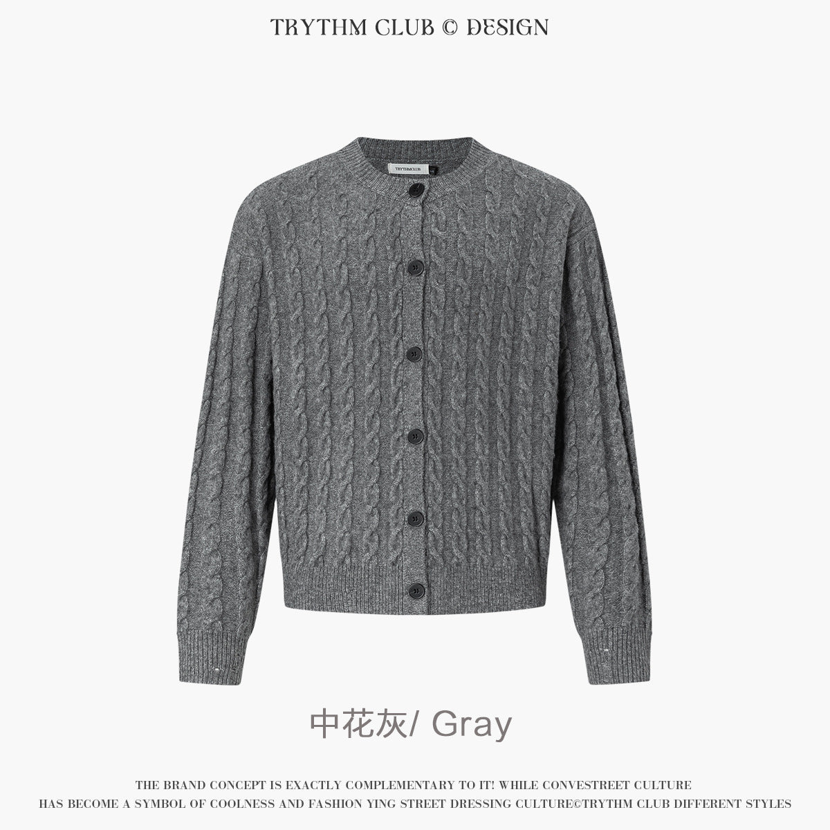 TRYTHMCLUB Vintage Knitted Wool Sweater
