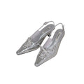 Mooreyu Bow Bag Head Temperament Strap High Heels