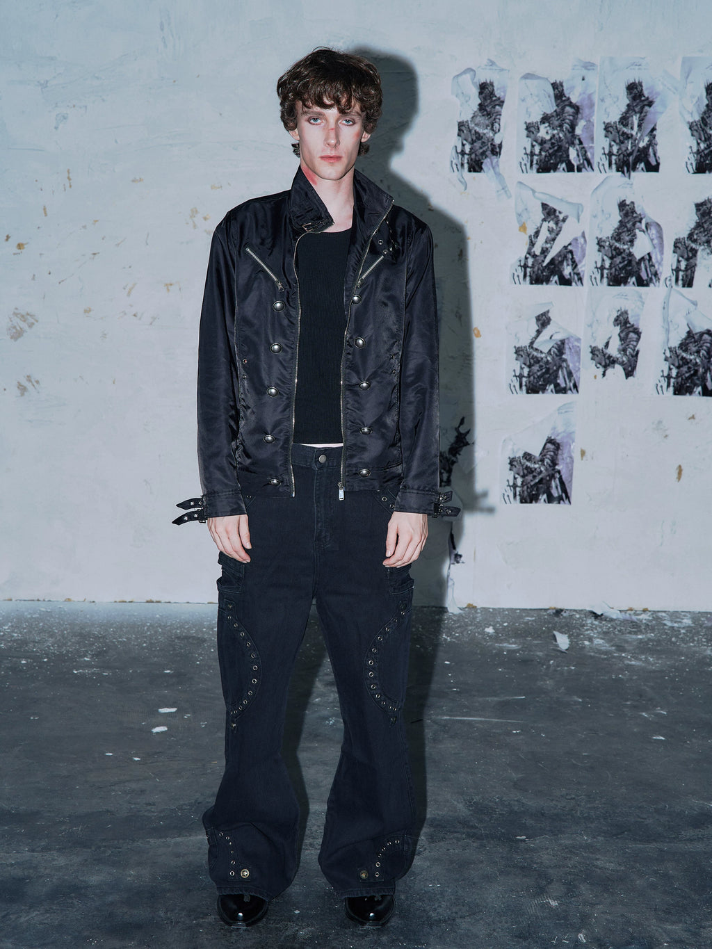 PAIKI Vampire Fencing Buckle Lapel Jacket