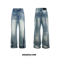 ArguECulturE Embroidered Straight-leg Loose Jeans