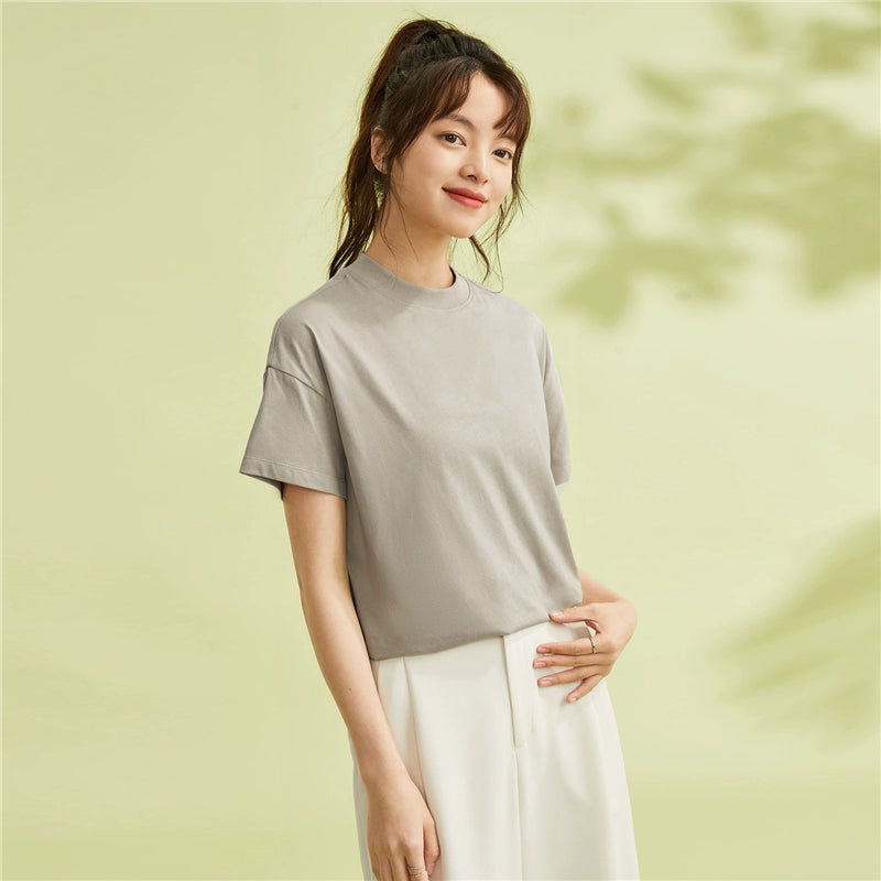 Giordano Comfortable Loose Small Turtleneck Tee
