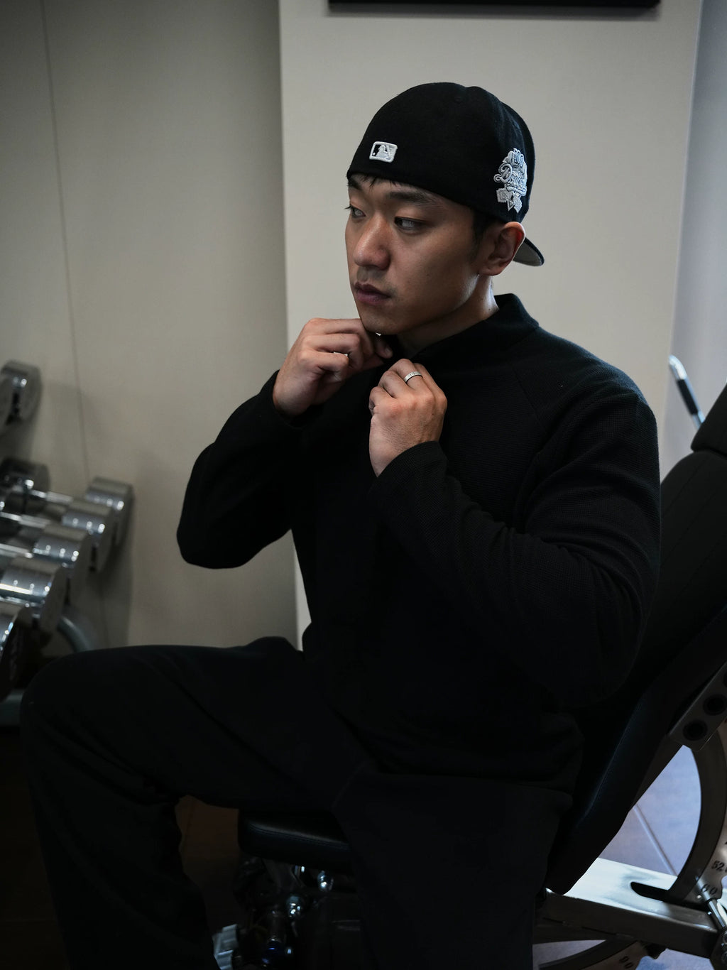 GTAL Half Turtleneck Zip Waffle Long Sleeves