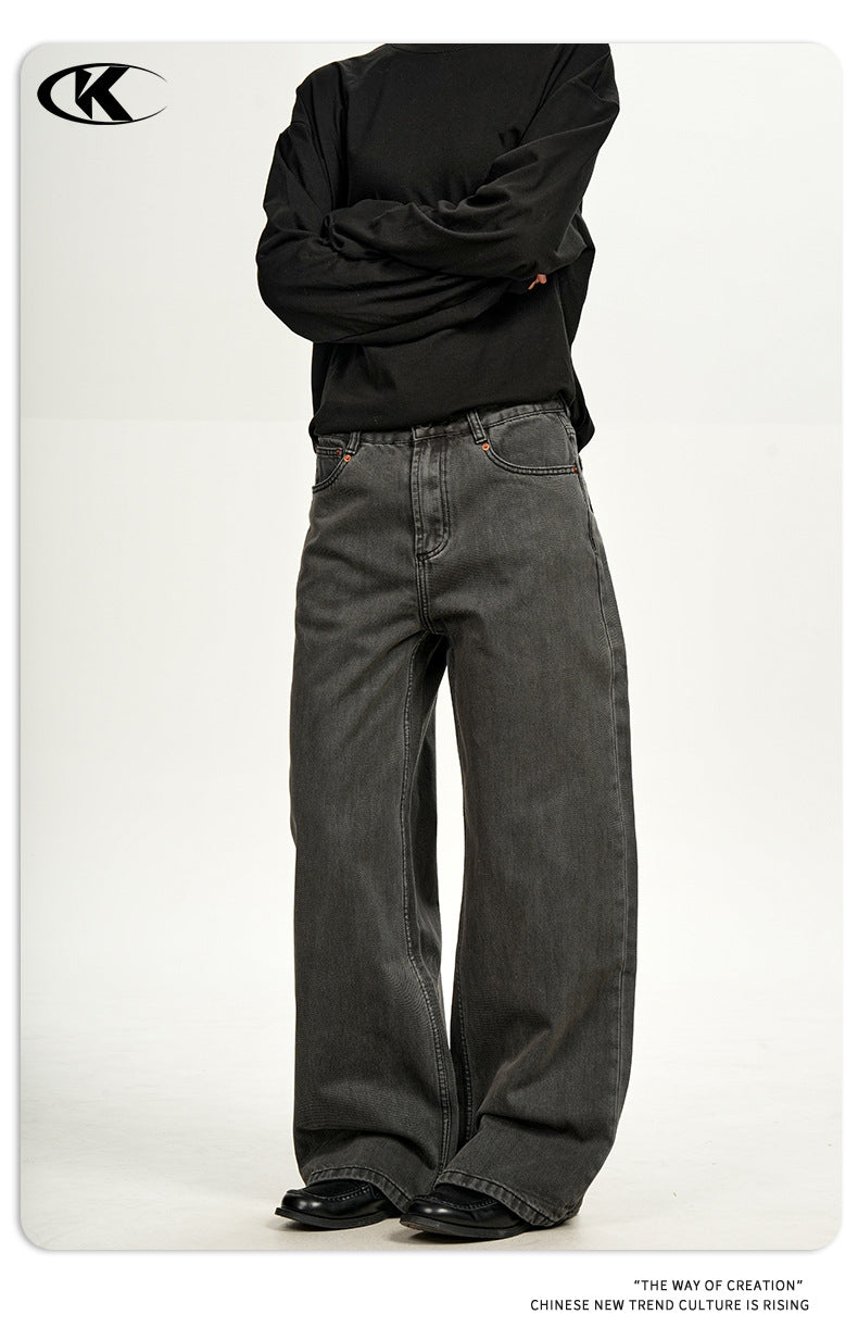 11KN Retro Slim-fitting Waist and Thin Pants