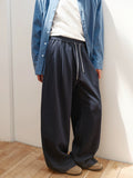 CARPEM Knitted Loose Straight Drawstring Sweatpants