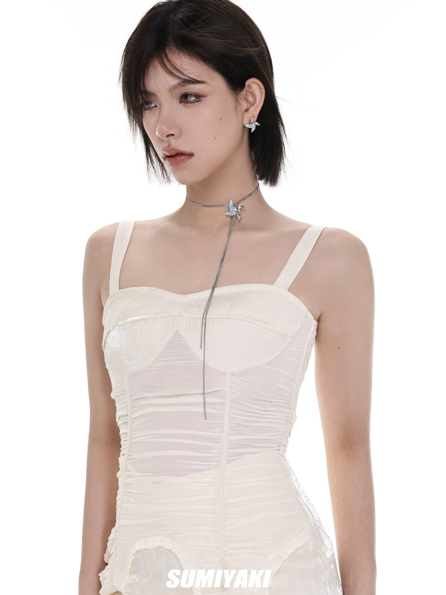SUMIYAKI Rotating Windmill Pull Adjustment Necklace