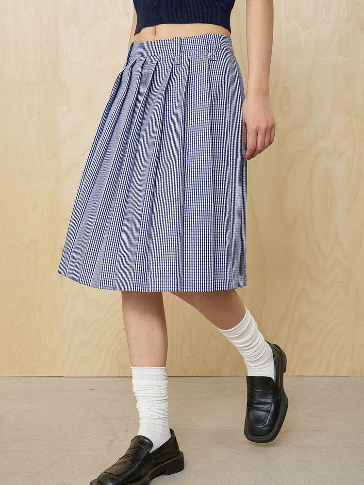 Mood Like Me Flowery Checkered Dress