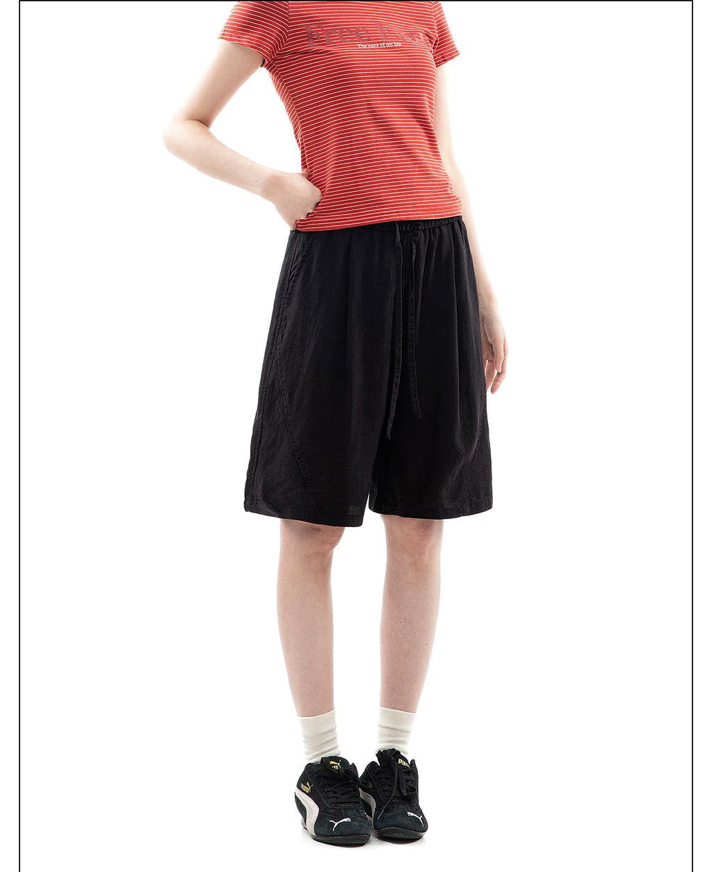 CHANT2nd Wide-leg Casual Shorts