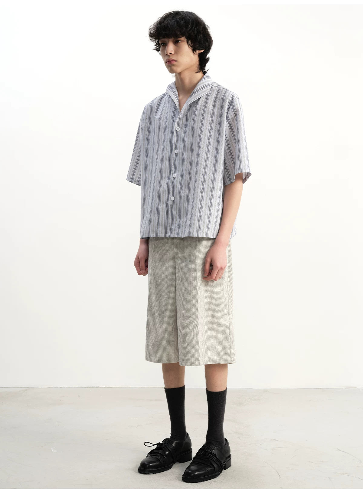 JCAESAR Retro Woven Cropped Pants