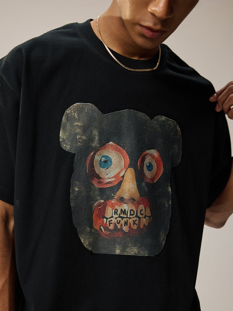 Remedy Emoji Bear Head Loose Tee