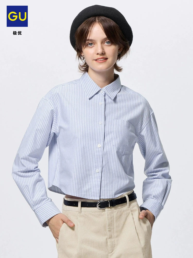 GU Simple Striped Short Shirt