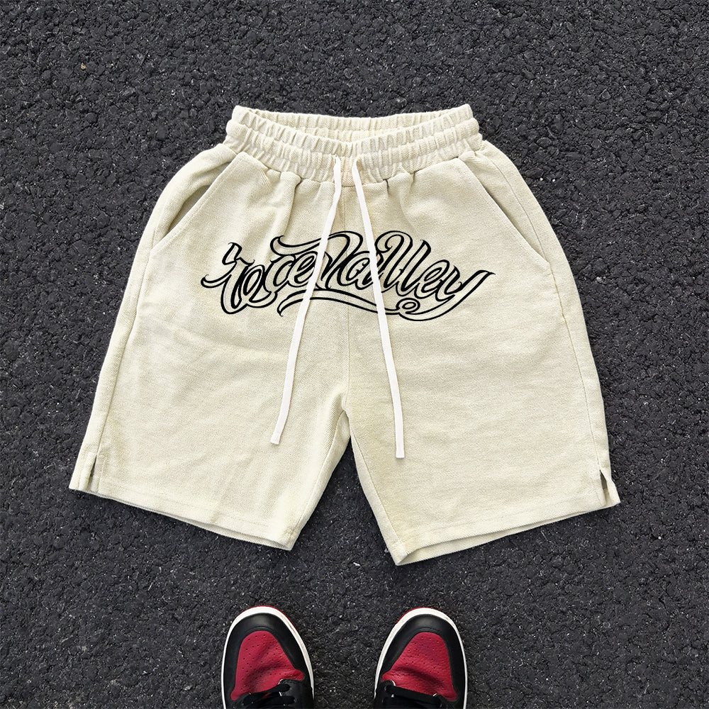 Wang Youbing Studio! 450G heavy wide shorts