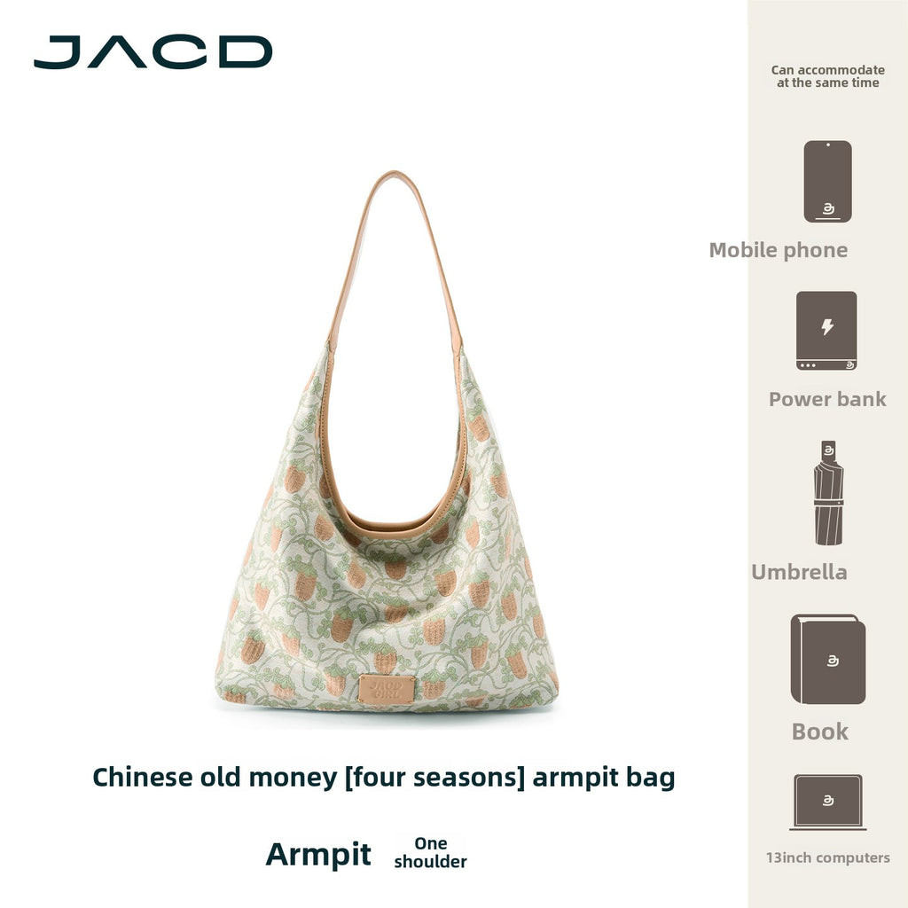 JACD Guochao Retro Tote Bag Underarm Bag