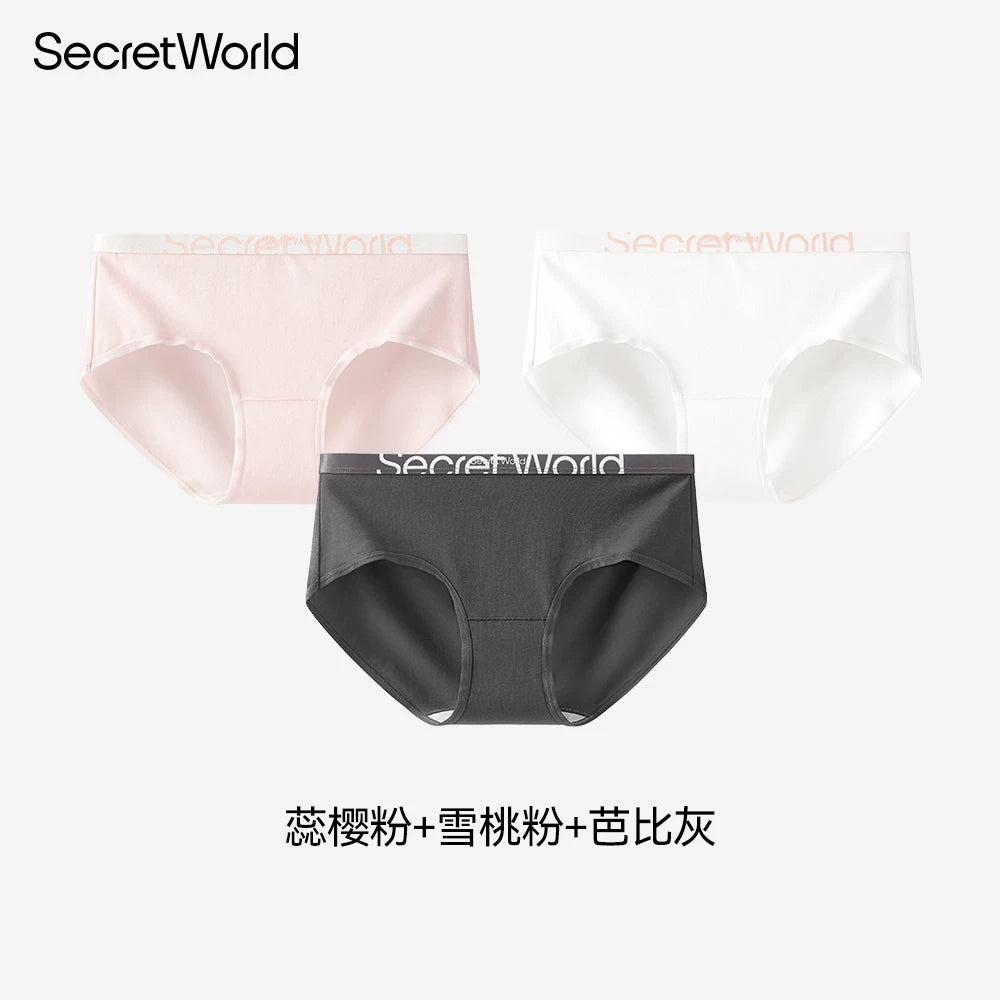 SecretWorld Cotton Antibacterial Mid-waist Briefs