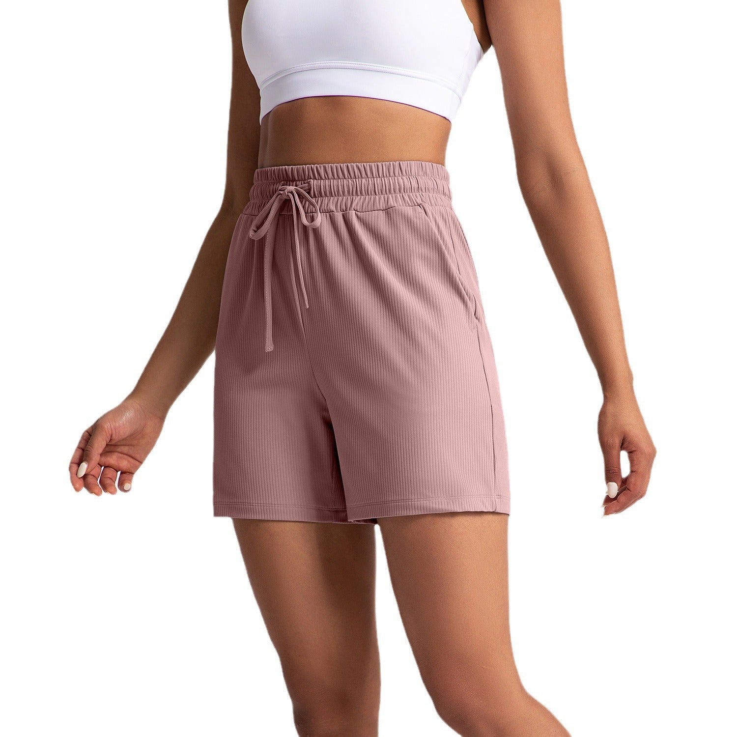 Athena Lulu High Waist Belly Skinny Yoga Shorts
