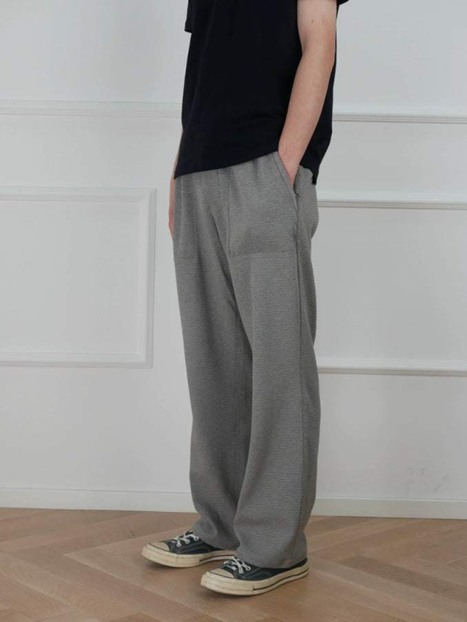 NO LOGO Loose Straight Sweatpants