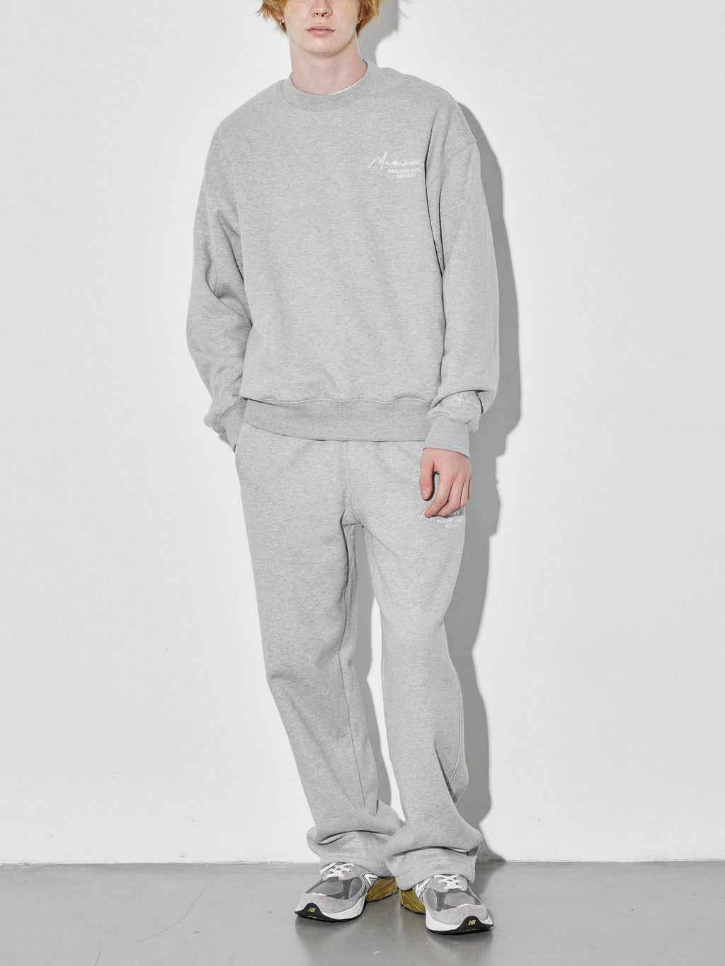 Madeinerror Heavy Embroidered Fleece Straight Casual Pants