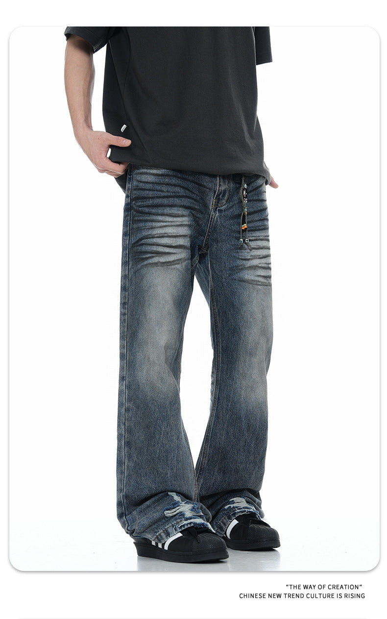 11KN Retro Dirty Dyed Jeans