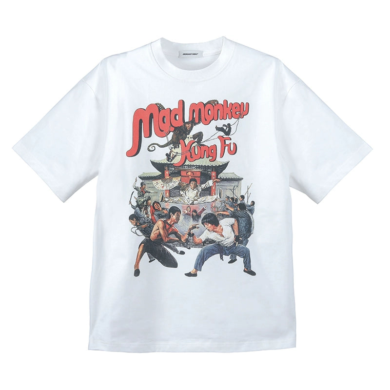 PERDU Retro Digital Printing Loose Tee