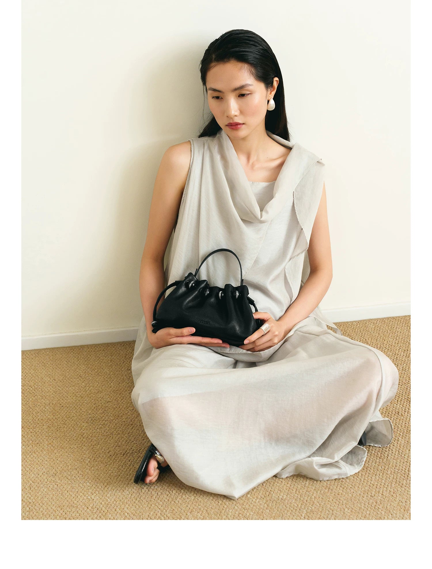 LOSEA Cowhide Strap Shoulder Messenger Bag