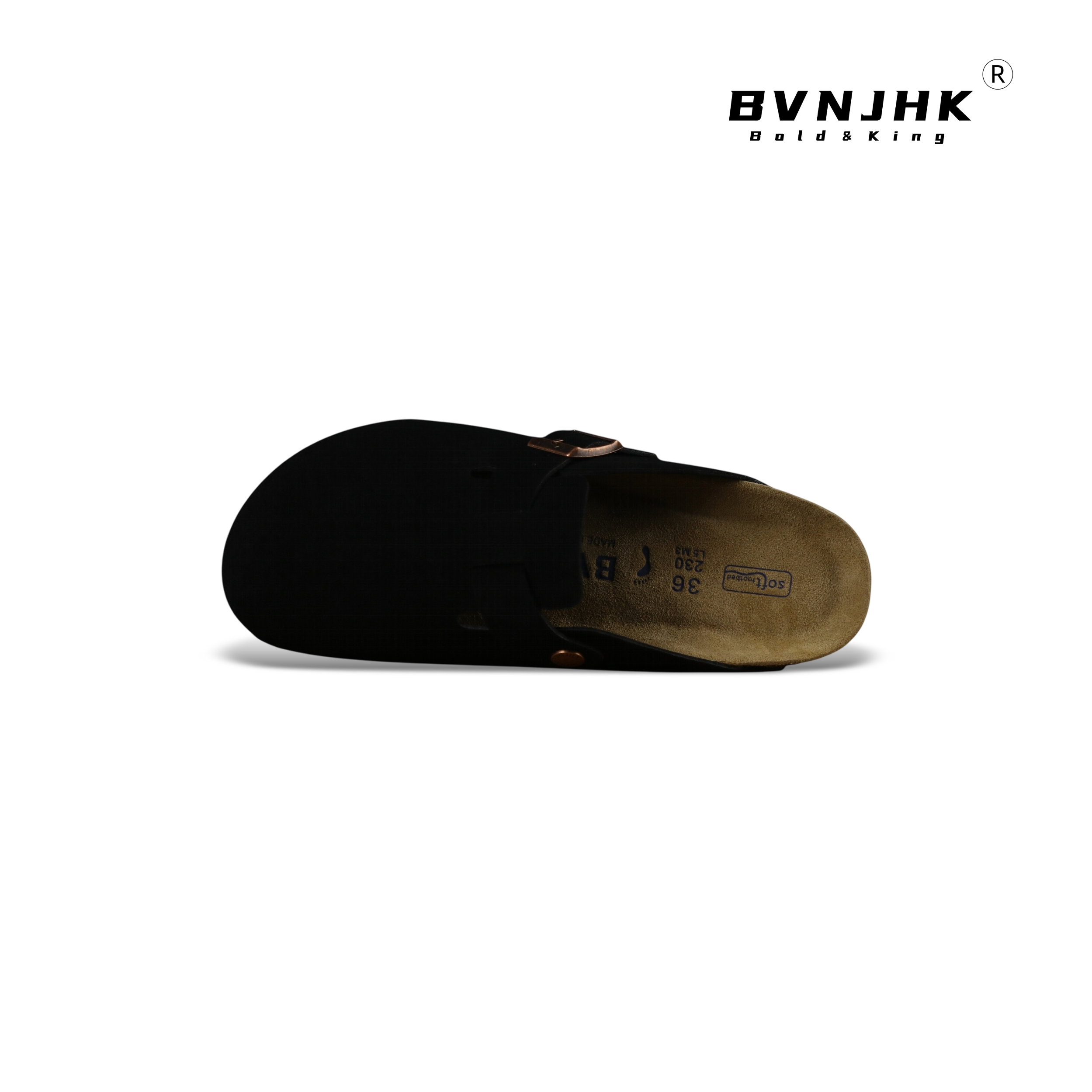 OQ X BVNJHK Suede Clogs