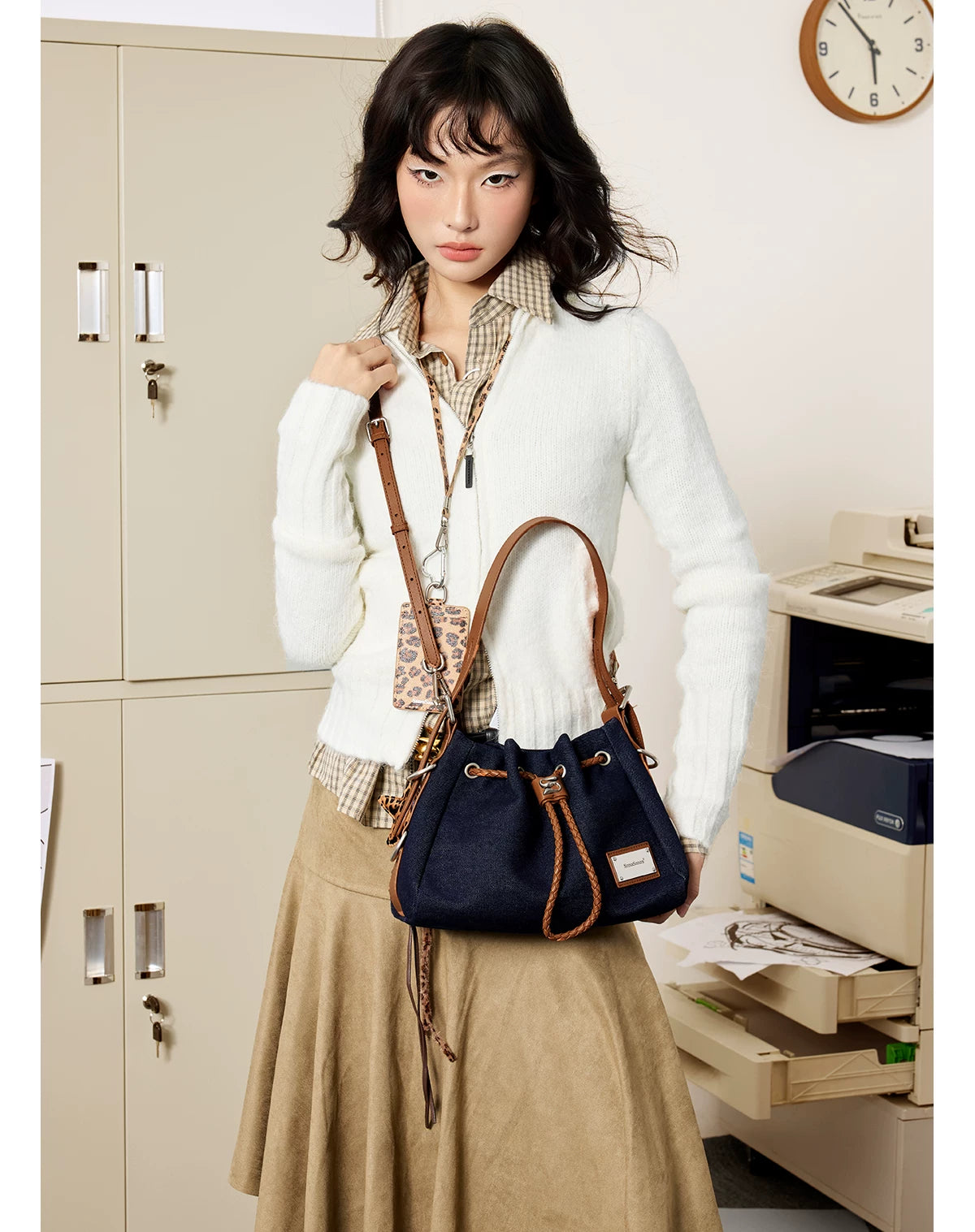 SmoSmos Vintage Denim Bag Underarm Bag