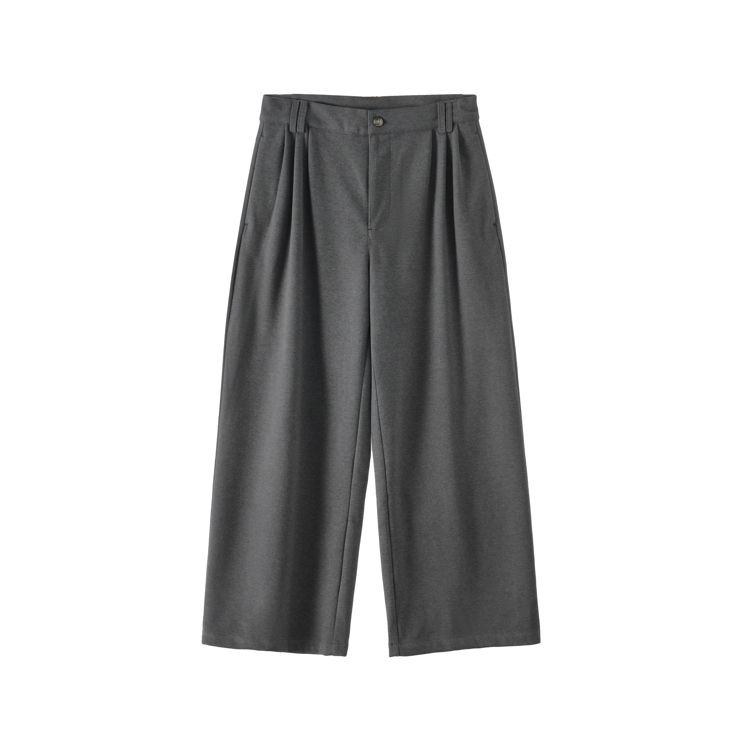 (Clearance) BUTTBILL Vintage Woolen Wide-leg Slacks