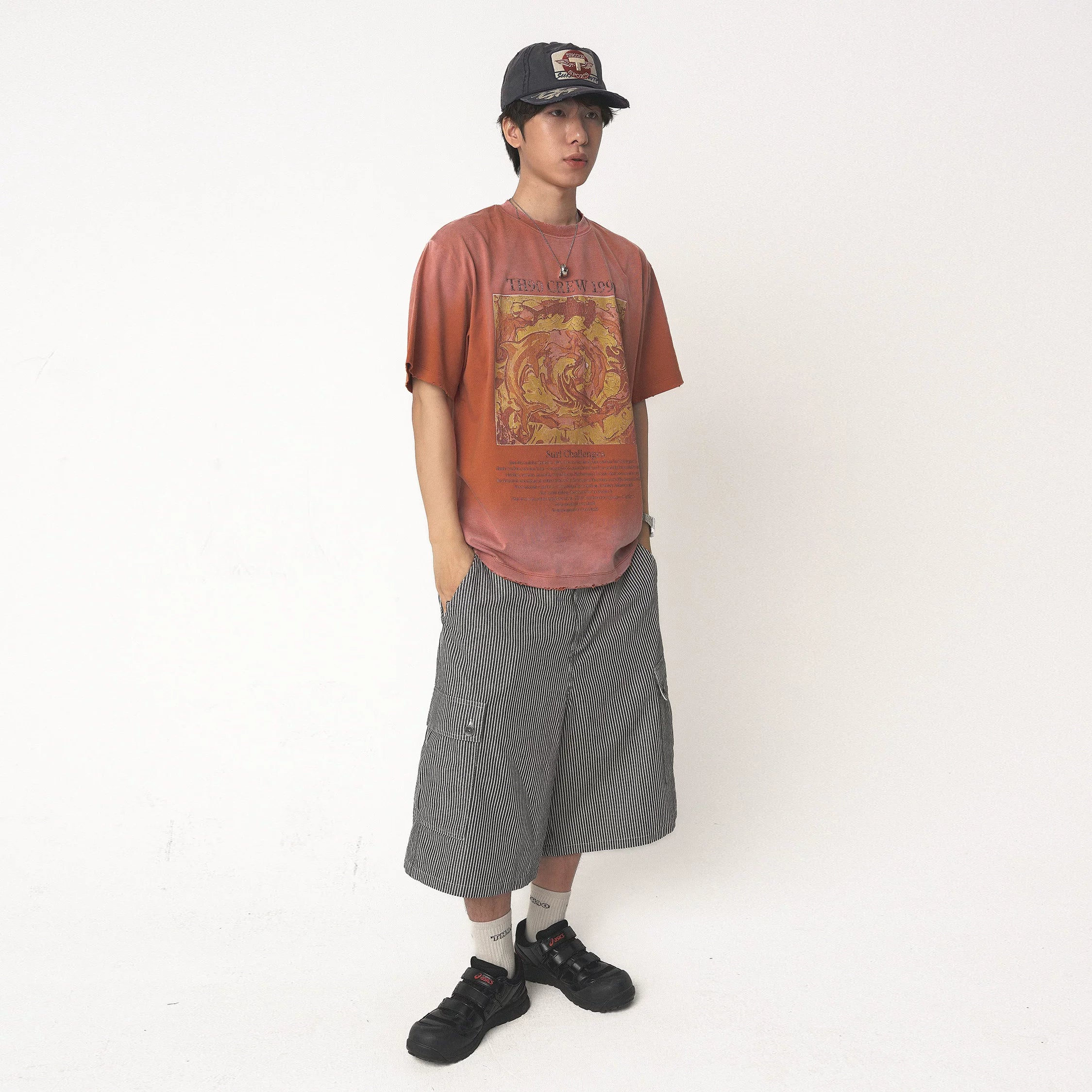 TH90 Retro Loose Crew Neck Tee