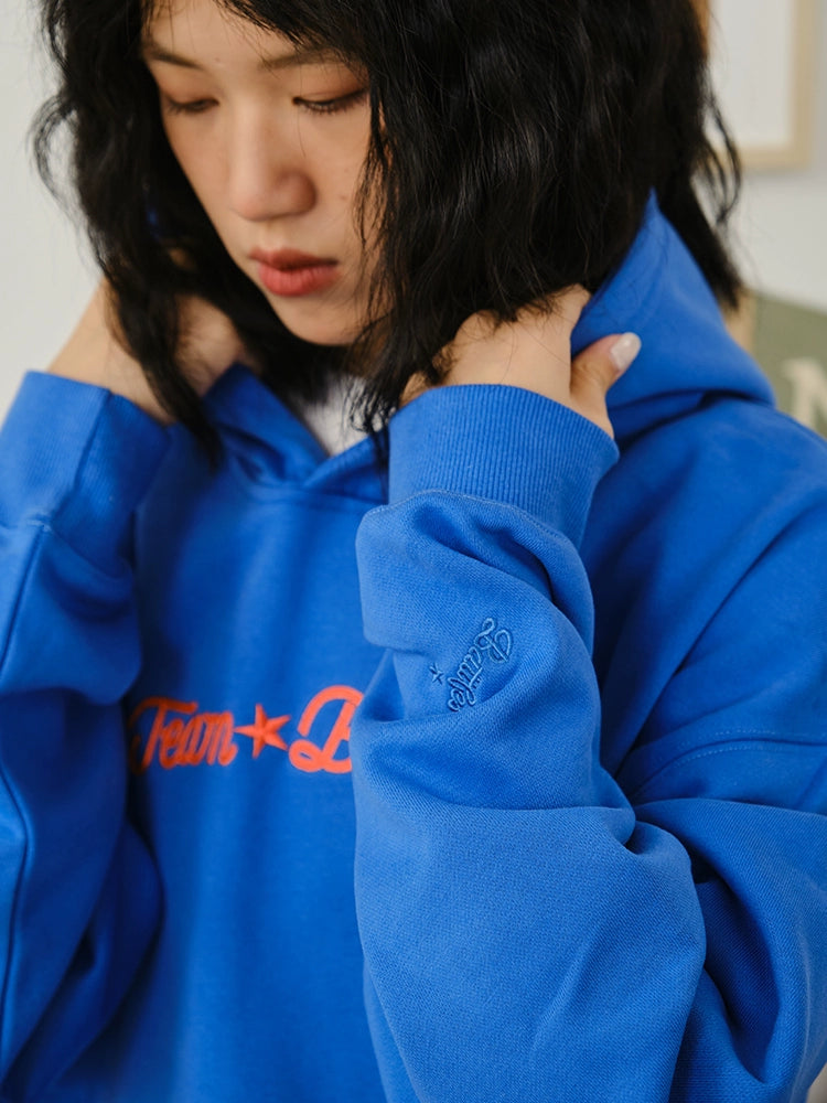 Battles Chain Embroidered Terry Hooded Sweater