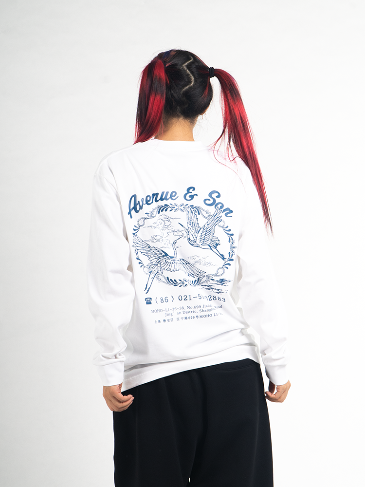 AVENUESON Casual Crew Neck Versatile Long Sleeve