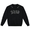 MEDM Alphabet Flower Bag Needle Crew Neck Fleece Sweater