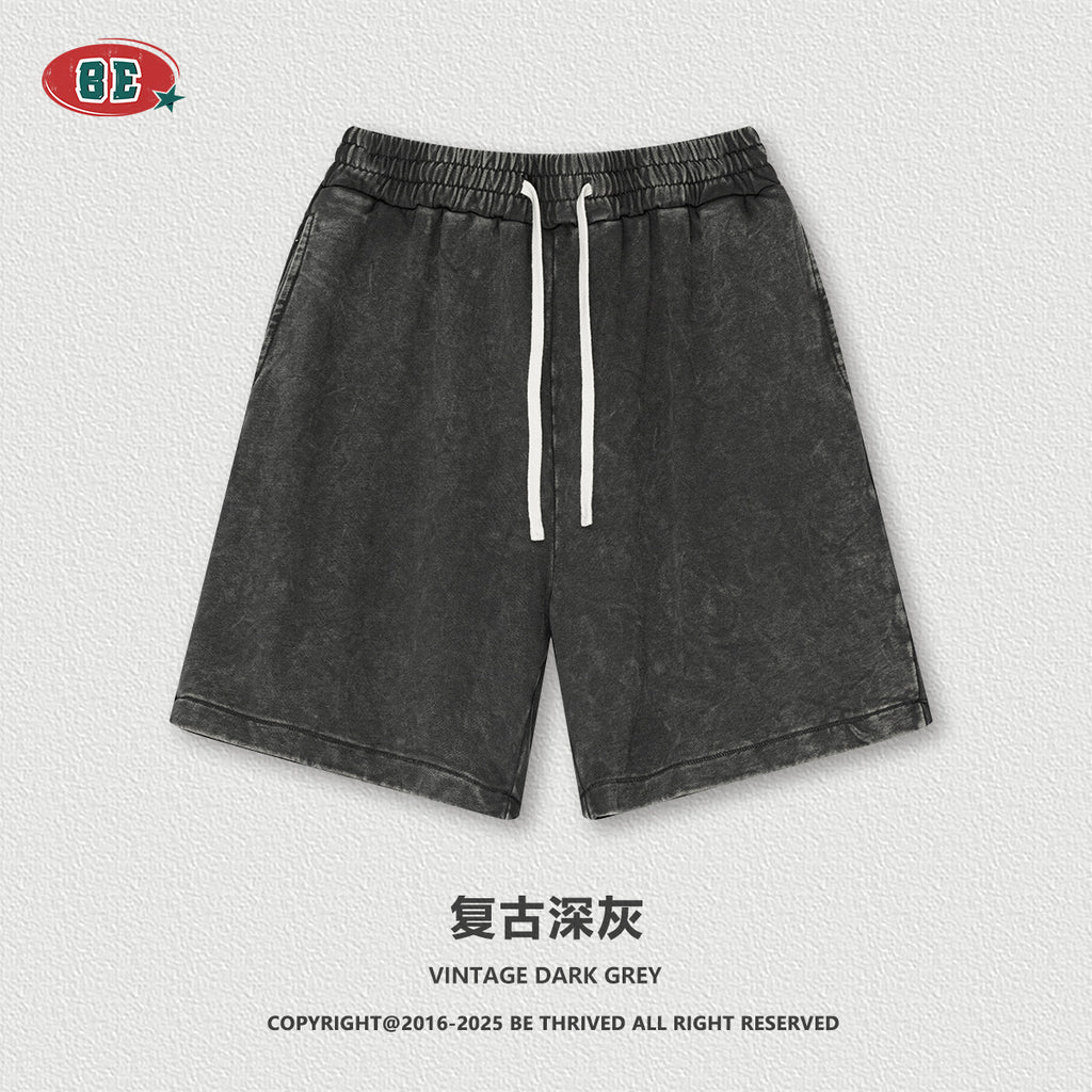BE heavy 100% Cotton retro washed Shorts