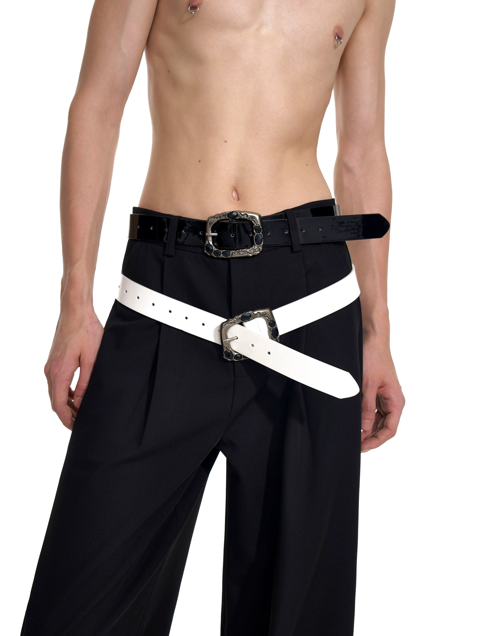 STARTEXCEEDEND Premium Glossy PU Leather Belt