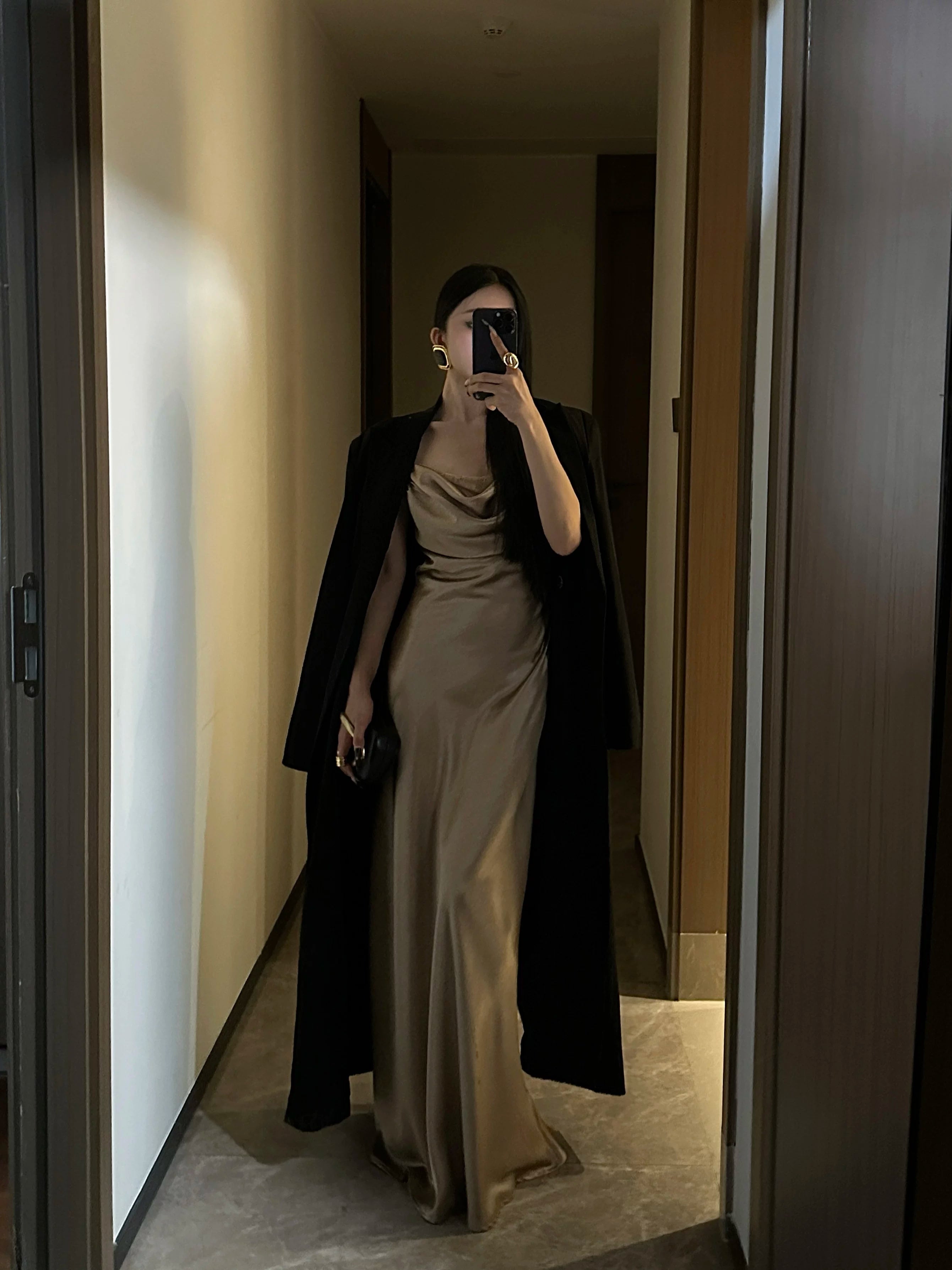 CHUYUQI Temperament High-grade Lace Splicing Waist Suspender Skirt