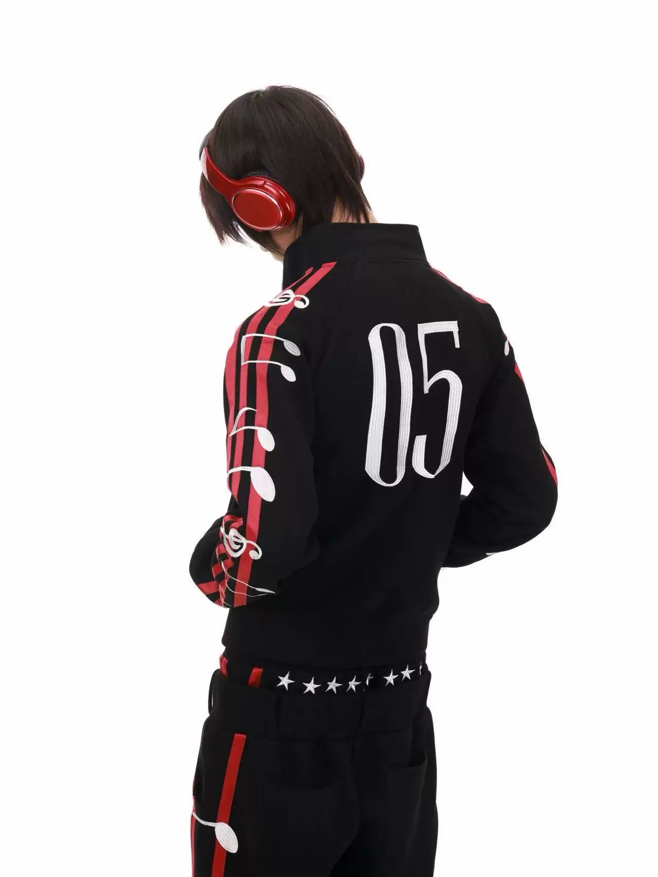 DETW Three-dimensional Embroidery Casual Suit