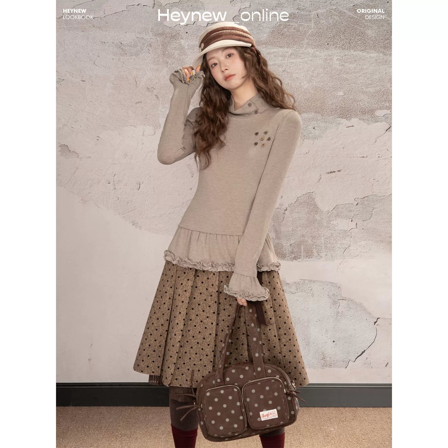 LOVEHEYNEW Lamb Wool Lapel Vest