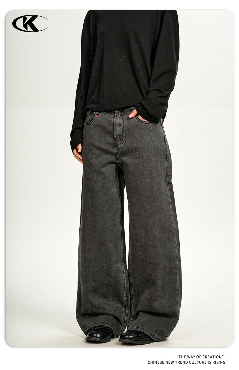 11KN Retro Casual Three-dimensional  Slim-fitting Pants