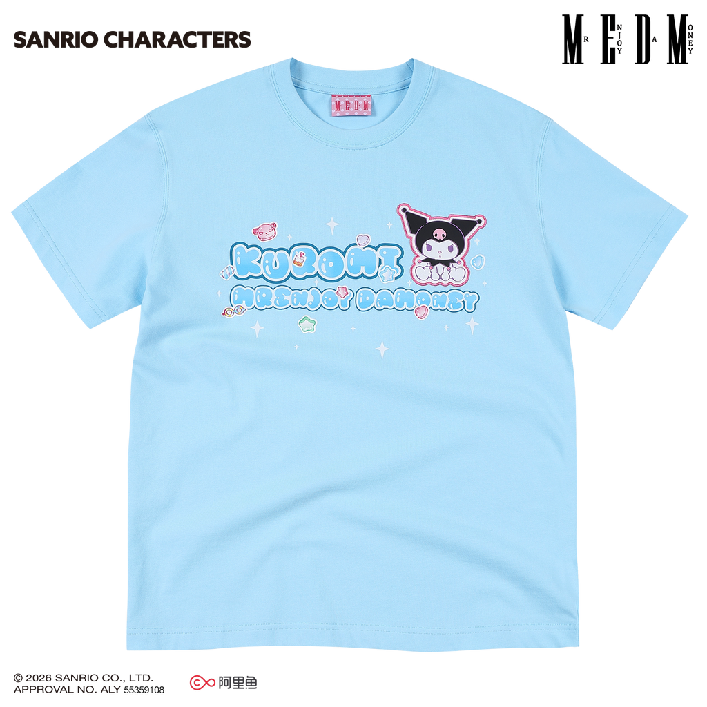 MEDM Cute Print Casual Round Neck Tee