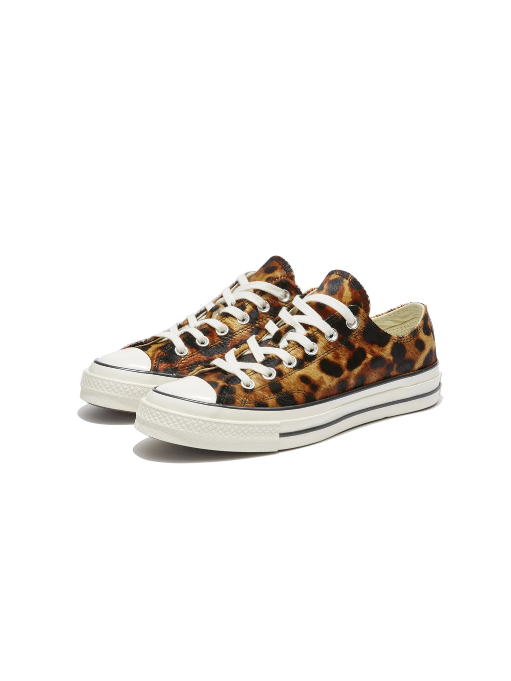 KUJOY Leopard Leather Leather Casual Board Shoes