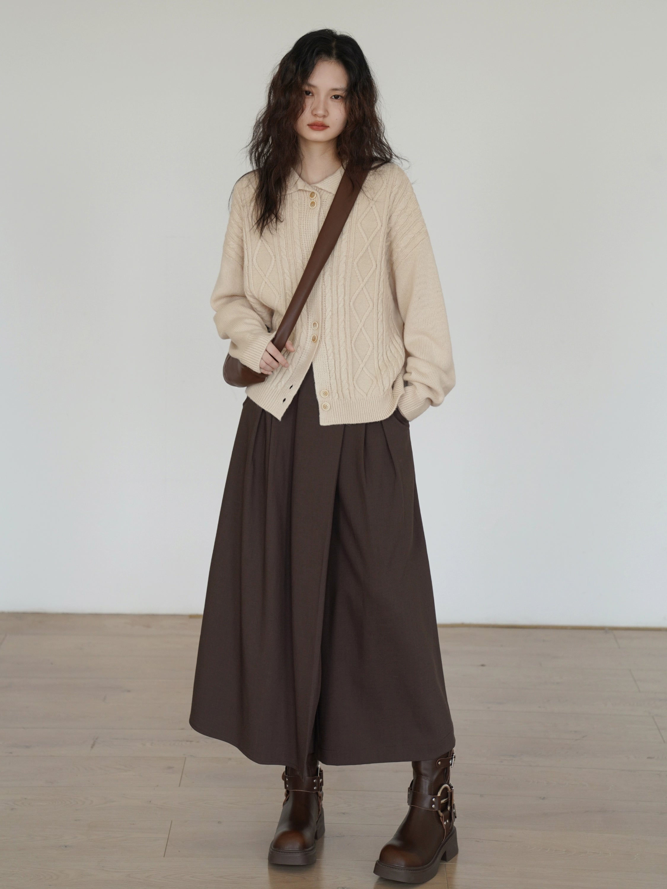 EM  Slim-fit Knitted Cardigan Jacket