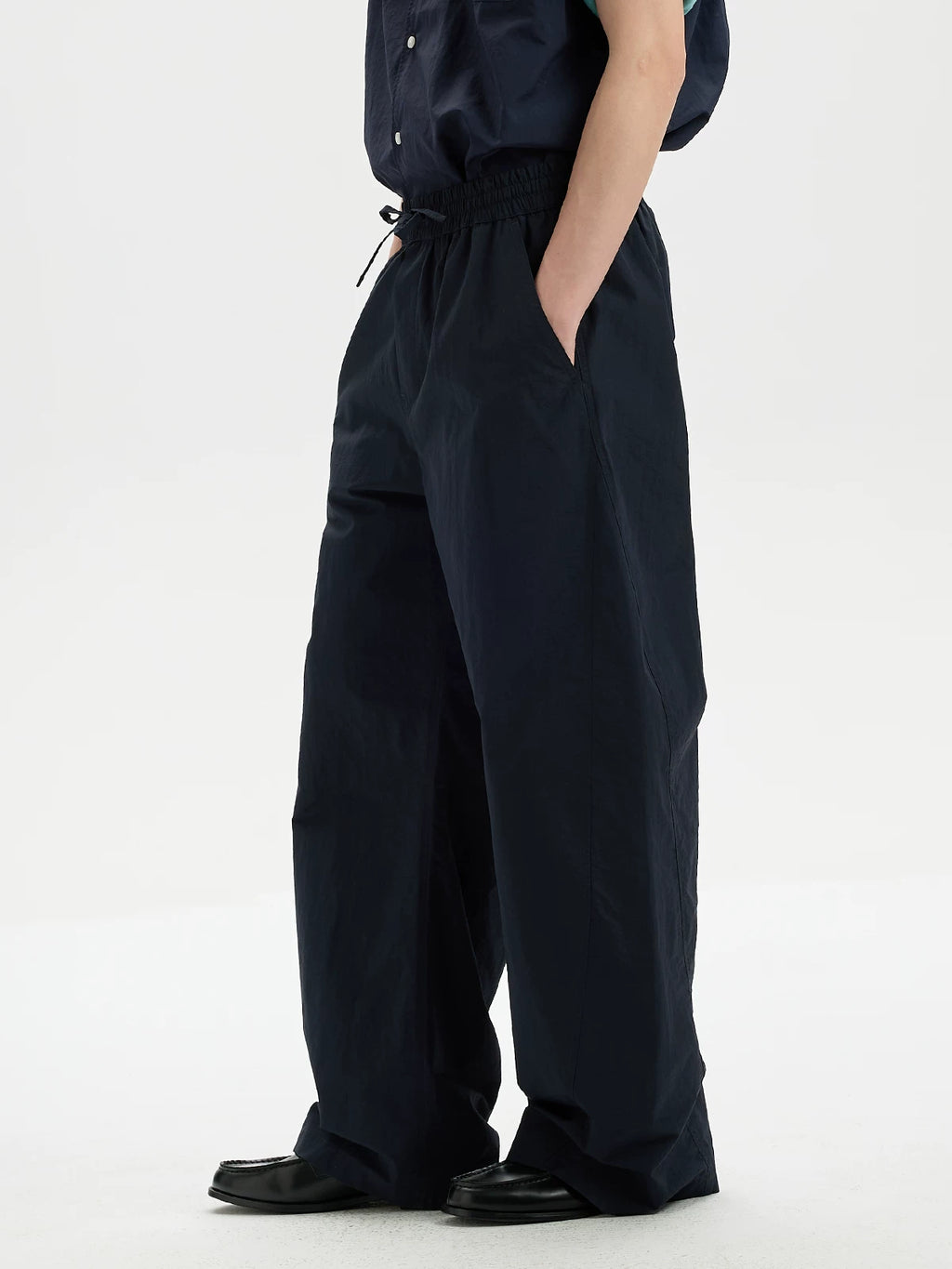 BUTTBILL 280g Breathable Linen-Blend Parachute Pants