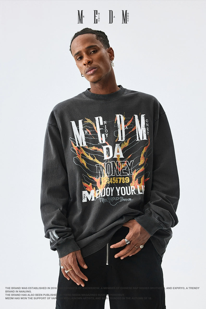 MEDM Flame Bone Long Sleeve