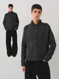 VLABMADE Full Cotton Yarn Ragged Sleeves Sweater Knitted Cardigan