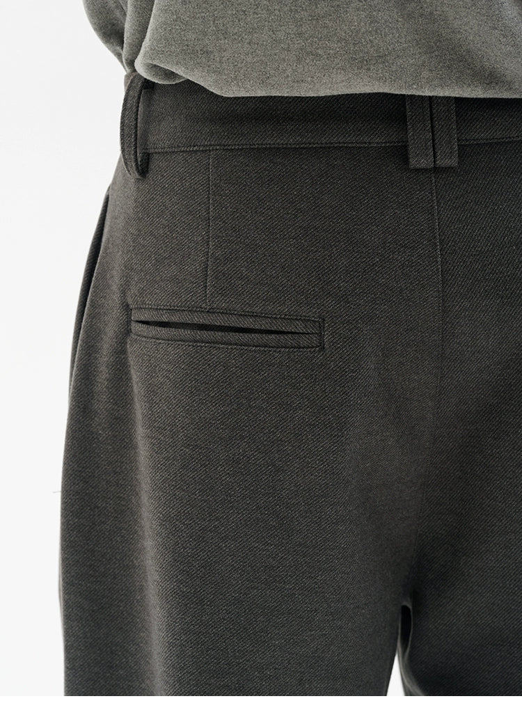 (Clearance) BUTTBILL Vintage Woolen Wide-leg Slacks