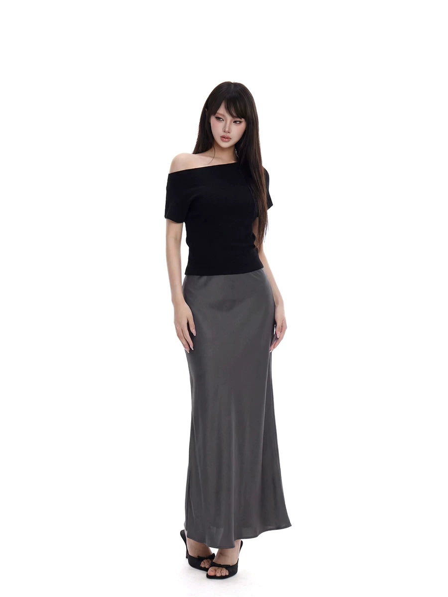 WITHMIN Slim and Thin Temperament Skirt