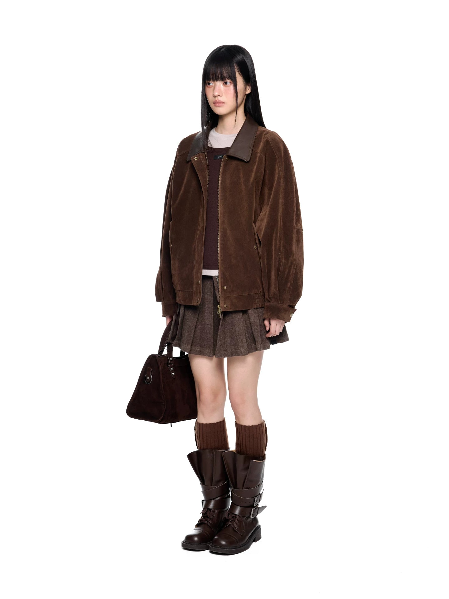 EZEK Leather Lapel Jacket