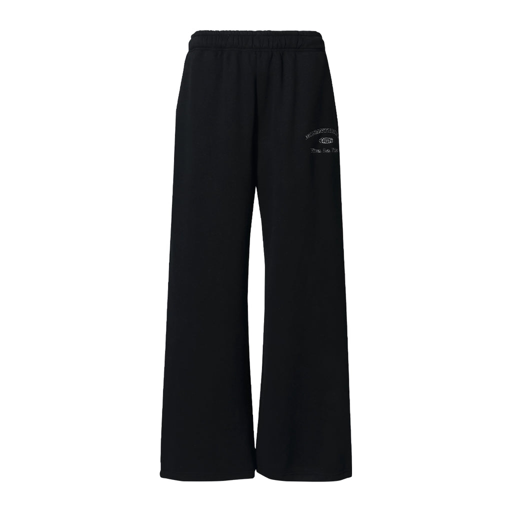 FUNKYFUN Embroidered Straight Tube Velvet Lazy Casual Trousers