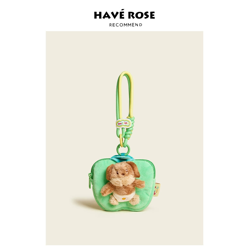 HAVEROSE Burger Dachshund Dog Bag Pendant